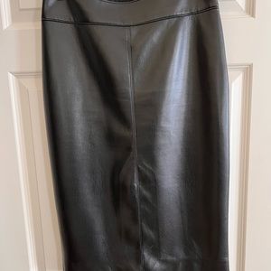Babaton Faux Leather Pencil Skirt Size 10